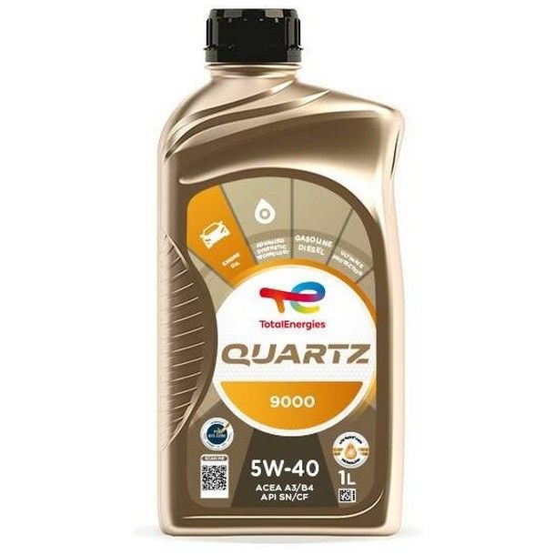 Total Quartz 9000 5W-40 API SN/CF; ACEA A3/B4 синтетическое 1 л 166243